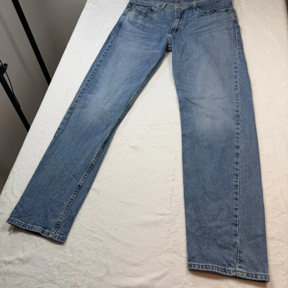 Levi's 502 Regular Taper Mens W36‎ L34 Blue Good Medium Wash Denim Jeans